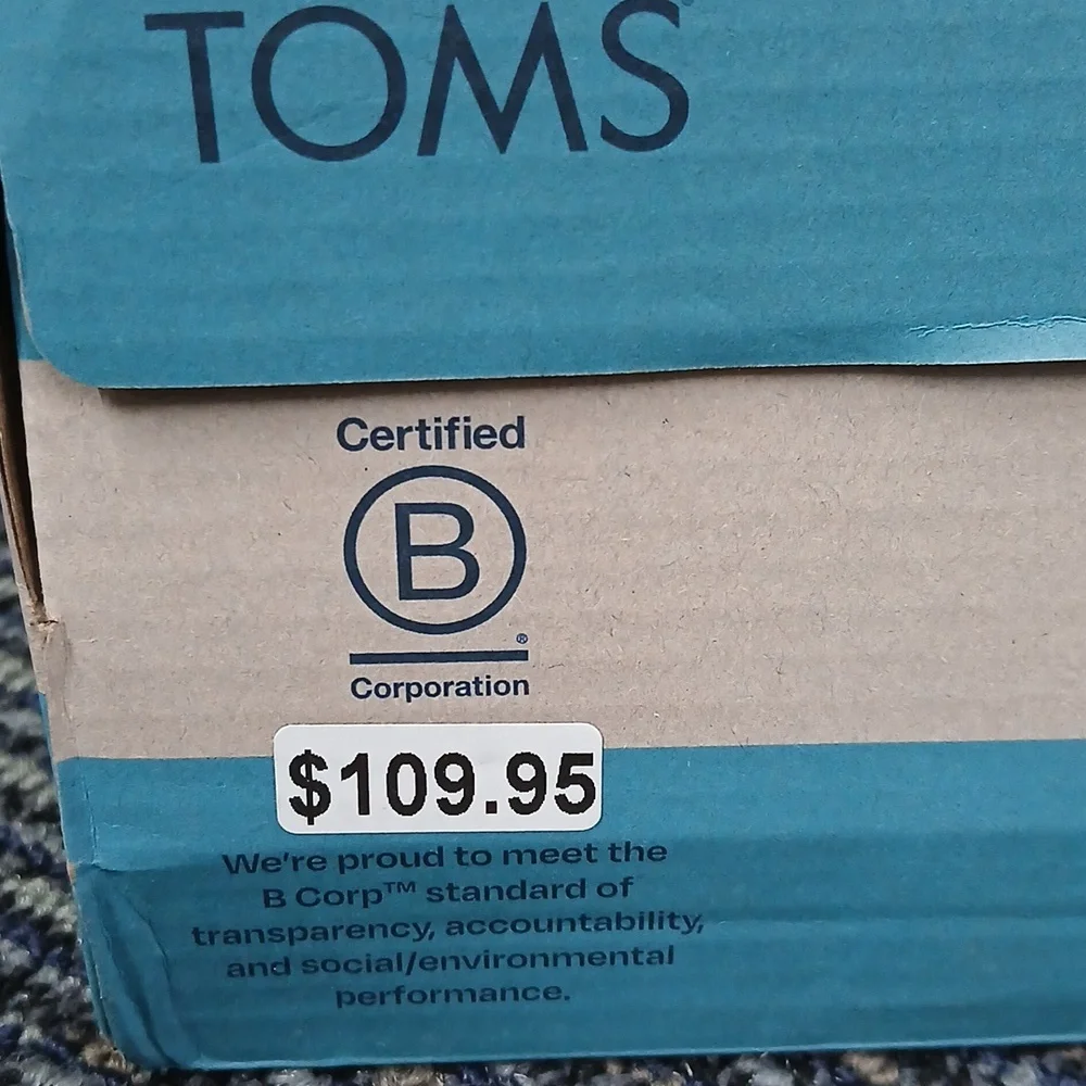 Toms Maude Wedge Chelsea Boot Oatmeal Tan Leather Upper Ankle Bootie Zip Size 8